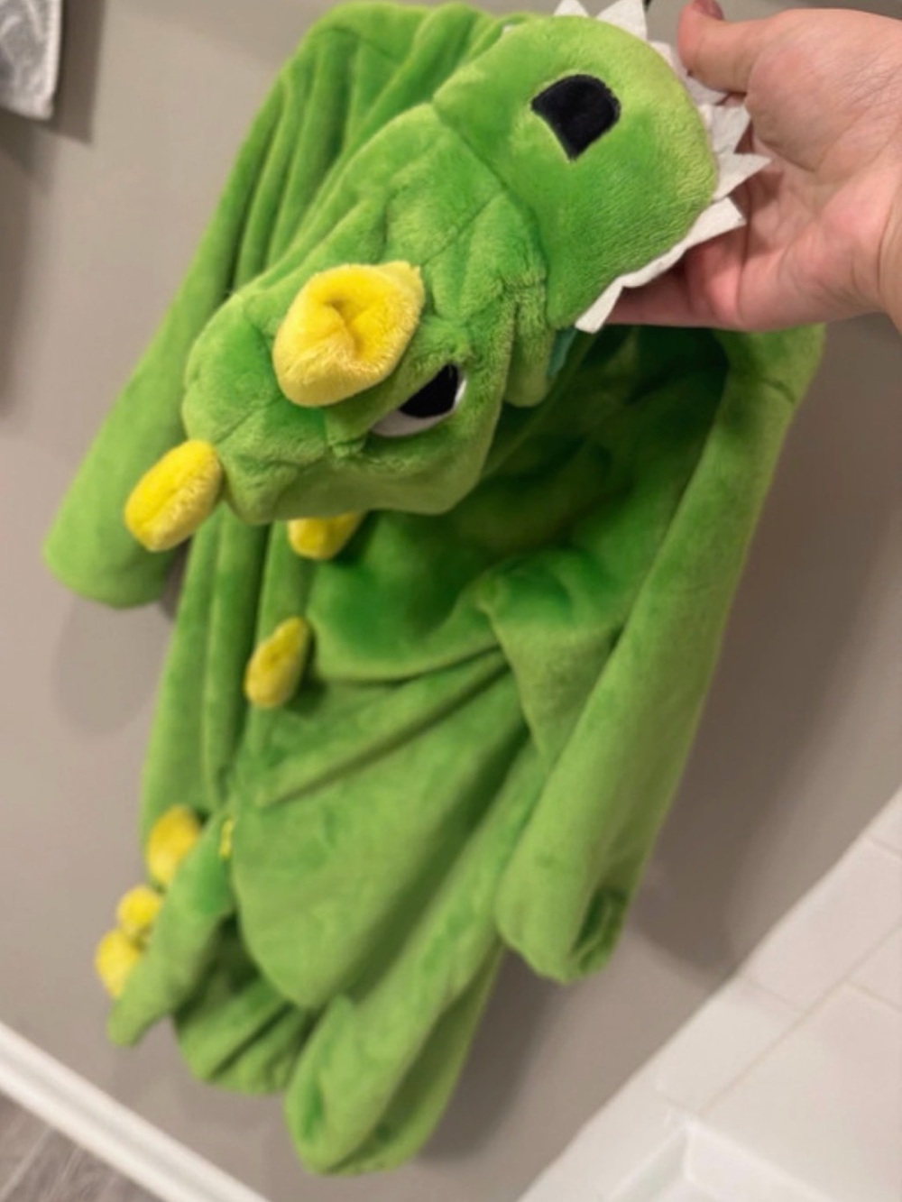 Plush Green Dinosaur Pet Reptile Costume